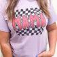 Checkered Colored Mama Graphic Tee