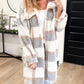 Sherpa Plaid Longer Length Jacket