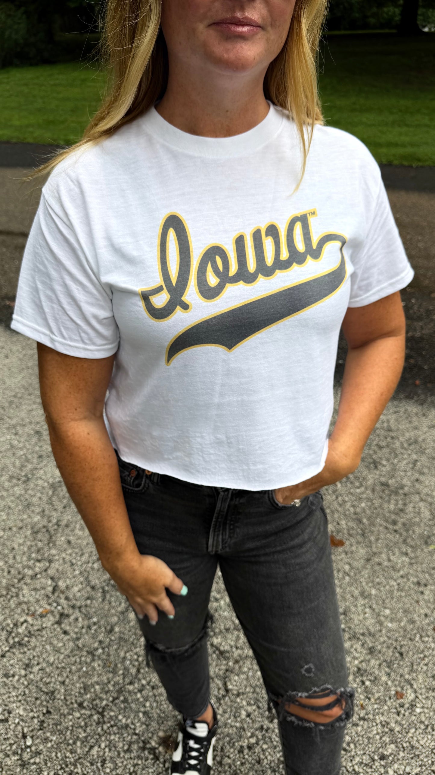 Raw Hem Iowa Graphic Tee