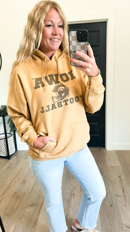 Vintage Iowa Football Hoodie