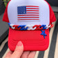 4th Trendy Flag Trucker Hat