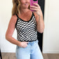 Checkered Layering Cami