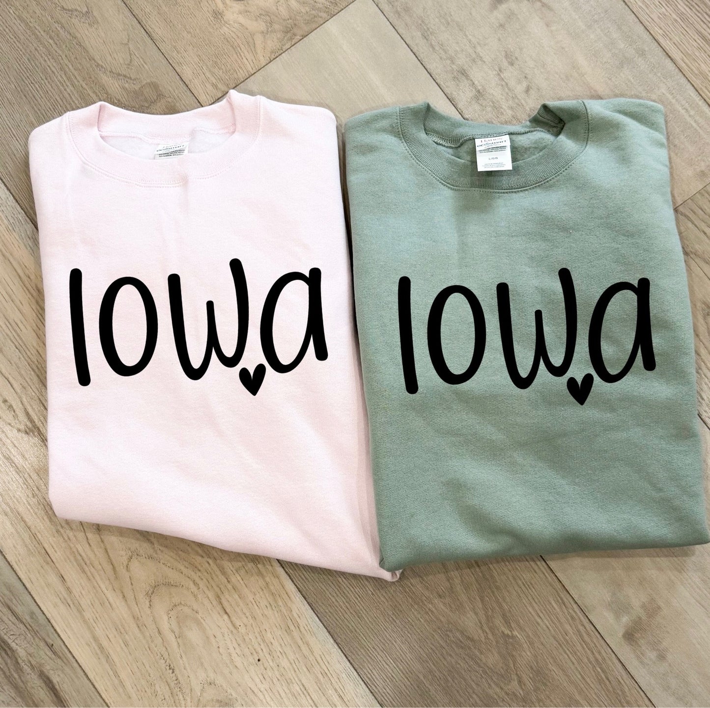 Iowa 🫶🏻 Tee/Crew