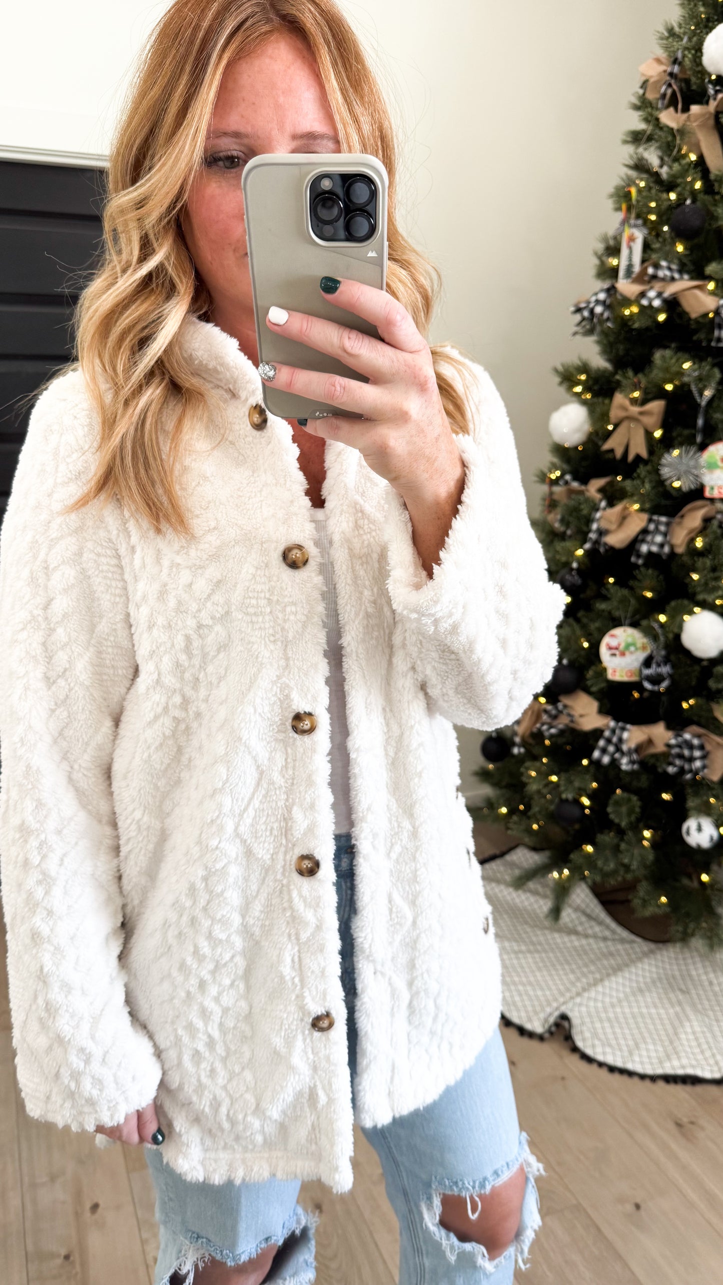 Detailed Sherpa Jacket