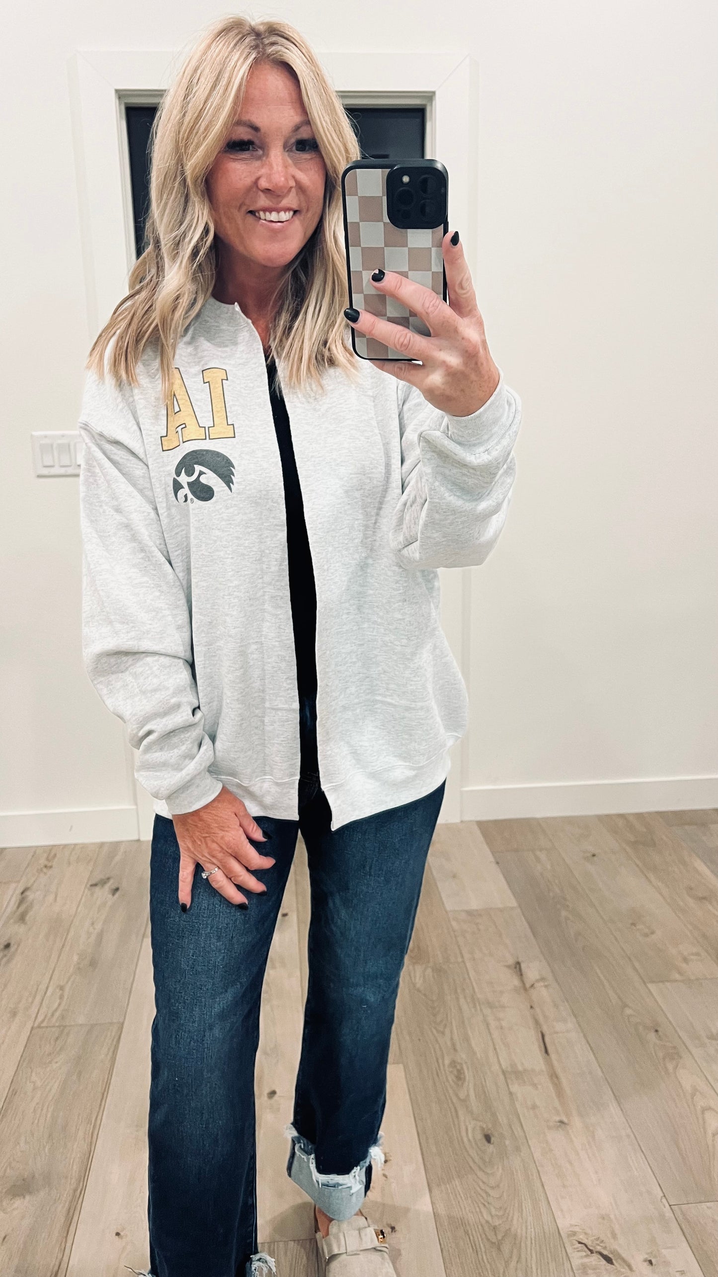 Hand Cut IA Hawk Cardigan