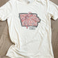 State of Iowa Floral Crew or Tee