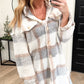 Sherpa Plaid Longer Length Jacket