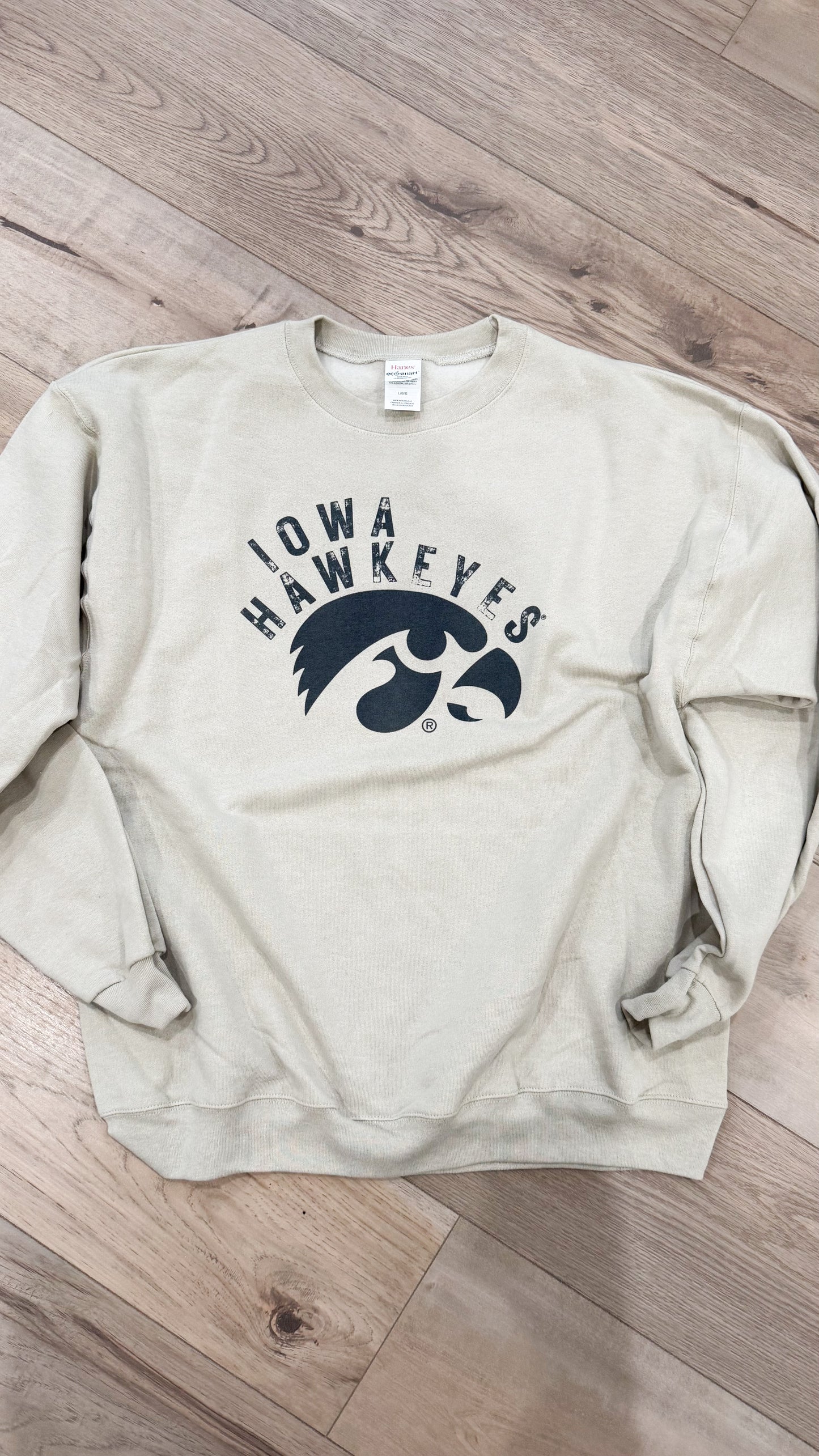 Curved Iowa Hawkeyes Graphic