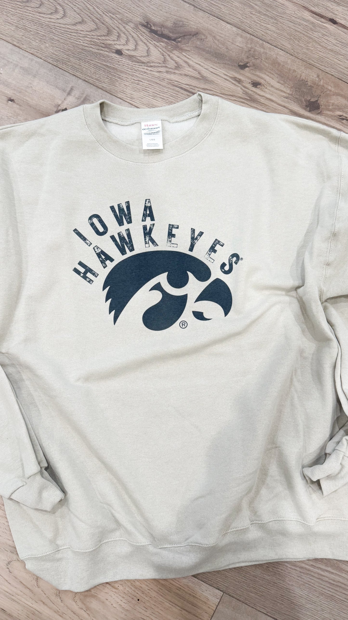 Curved Iowa Hawkeyes Graphic