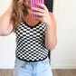 Checkered Layering Cami