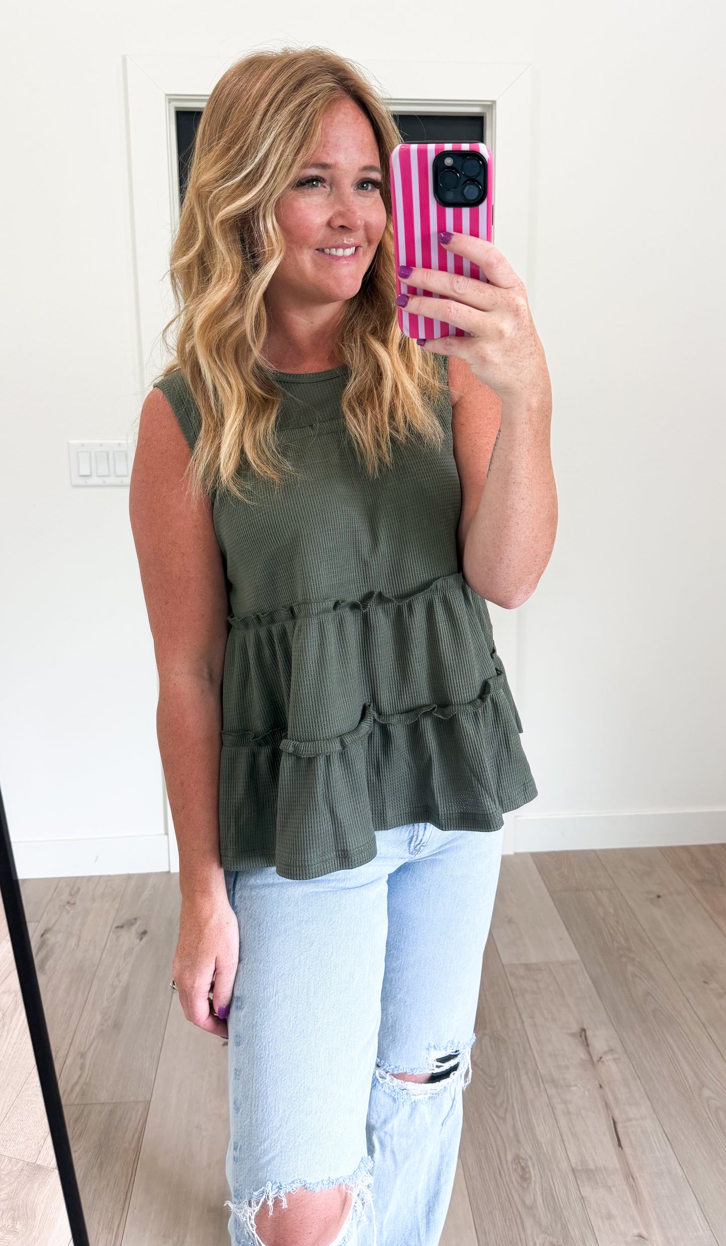 Ruffle Trim Tank