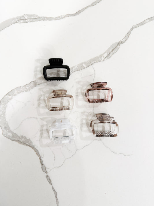 5 Pack Square Hair Clips