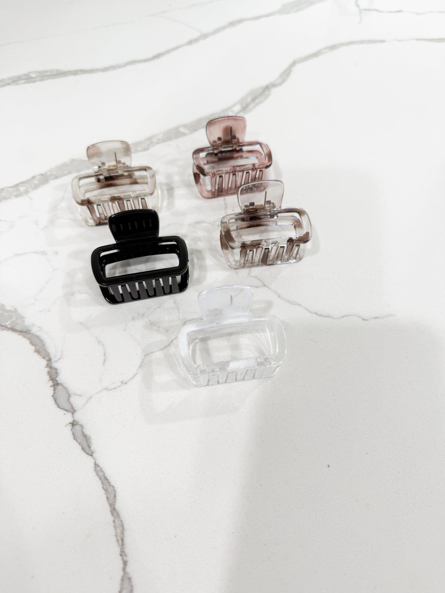 5 Pack Square Hair Clips